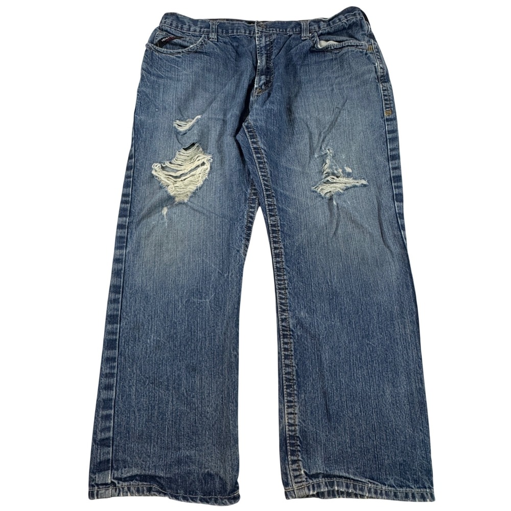 Ariat FR M4 Relaxed Boot Cut Jeans Men's 40x30 Blue Denim Flame Resistant